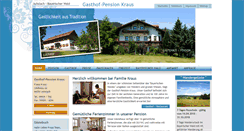 Desktop Screenshot of gasthof-kraus.de